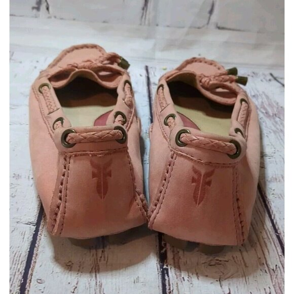 Frye Reagan Braided Lace Driving  Moc Loafer‎  Rose Pink - Women's 5.5M - Picture 4 of 7